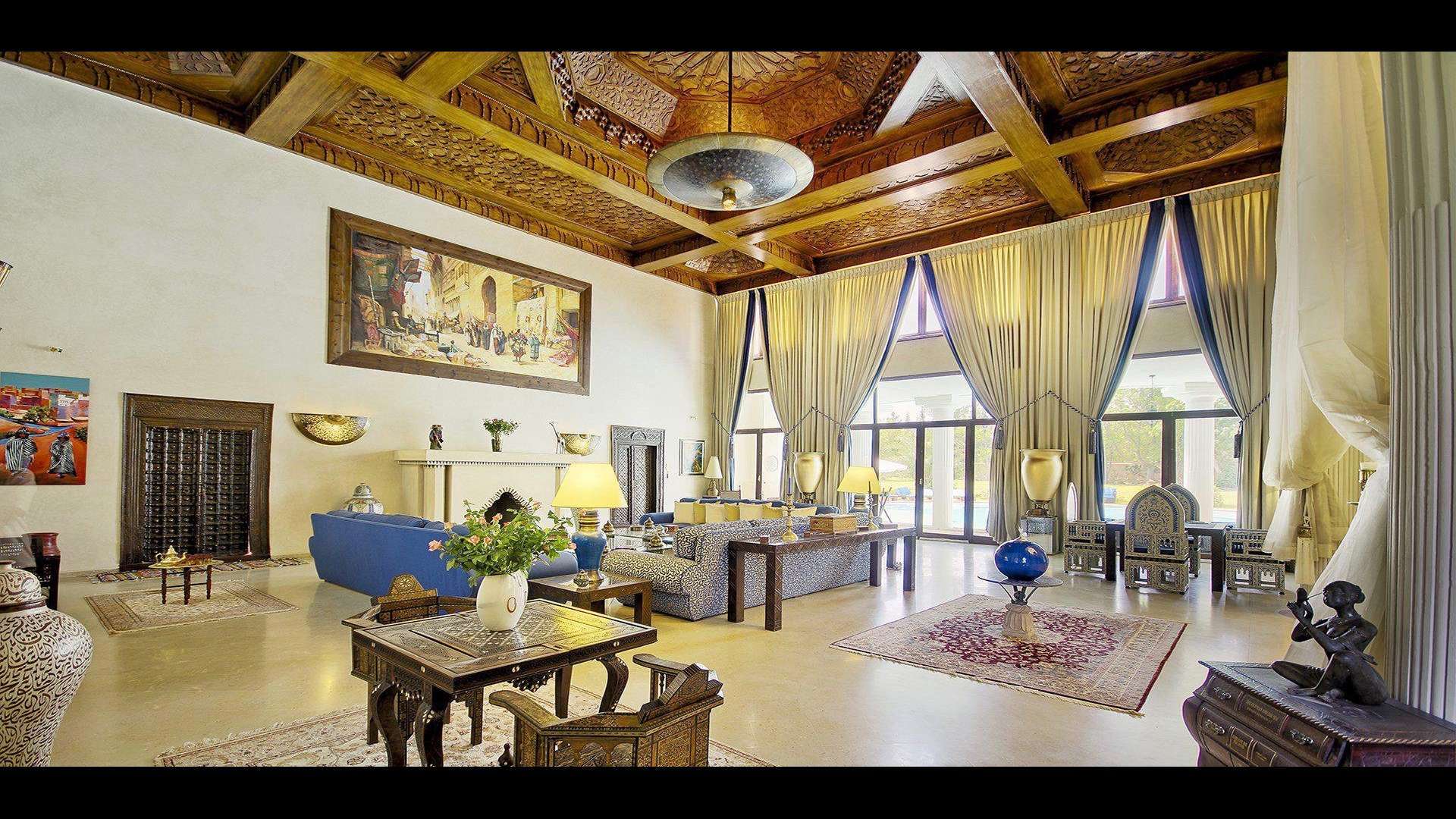 Location de vacances,Villa,Villa 5 suites de prestige avec spa privé et services hôteliers de haut niveau,Marrakech,Palmeraie