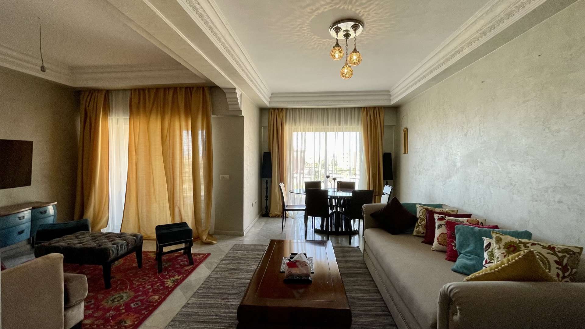 Vente,Appartement,Hivernage à proximité du M-Avenue: Appartement 2ch salon meublé Résidence sécurisée avec piscine,Marrakech,Hivernage