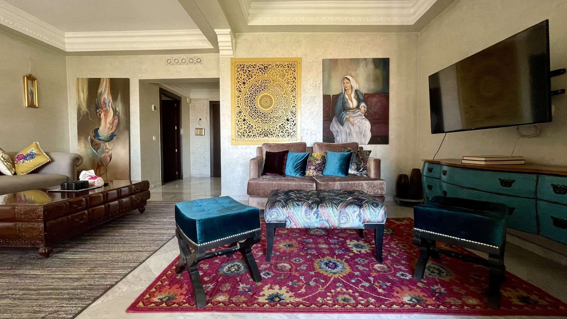 Vente,Appartement,Hivernage à proximité du M-Avenue: Appartement 2ch salon meublé Résidence sécurisée avec piscine,Marrakech,Hivernage