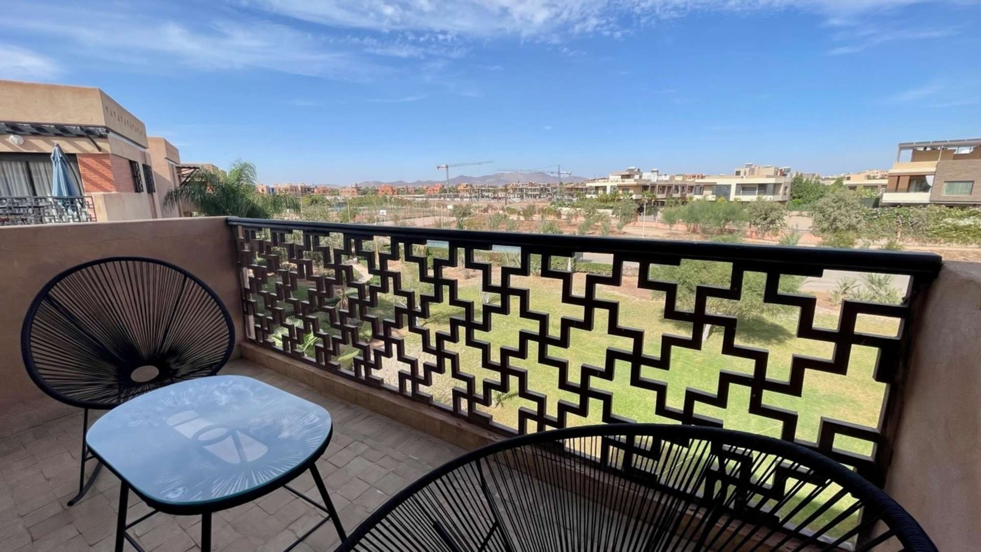 Location longue durée ,Appartement,Appartement Salon 1 chambre avec 2 terrasses Résidence sécurisée avec piscines ,Marrakech,Palmeraie