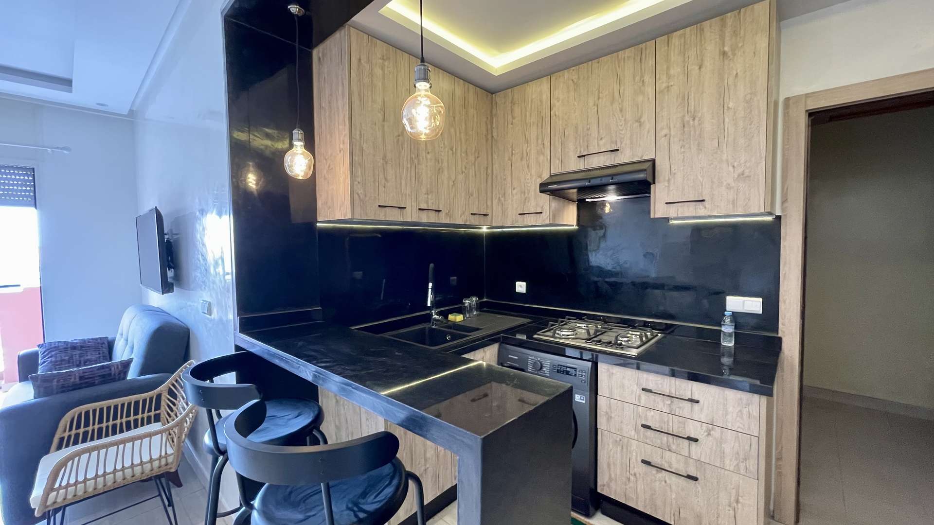 Location longue durée ,Appartement,Studio Neuf en plein centre de Guéliz proposé à la location longue durée,Marrakech,Guéliz