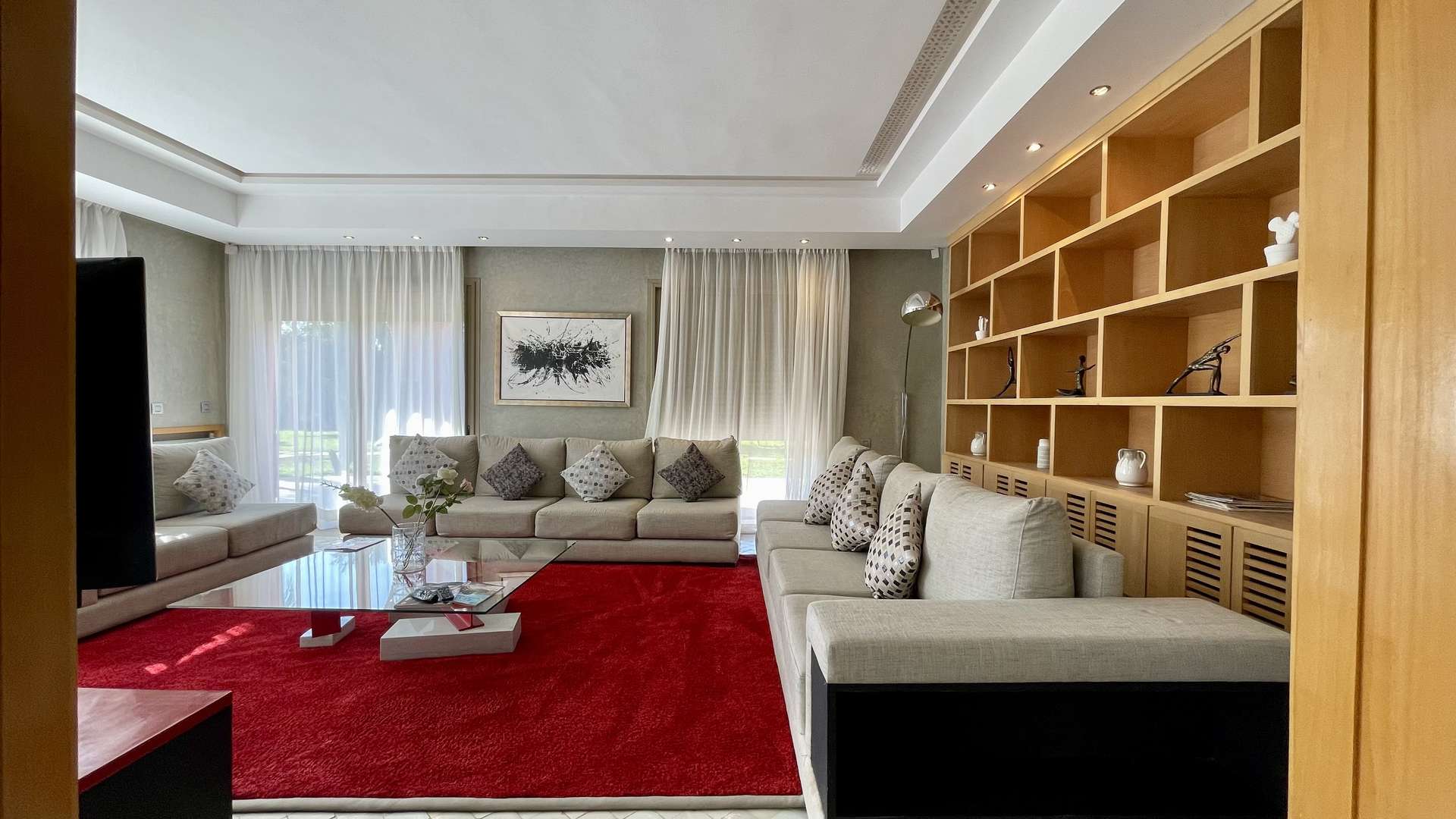 Location longue durée ,Villa,Villa meublée de 4 suites avec logement de personnel dans la Palmeraie de Marrakech,Marrakech,Palmeraie