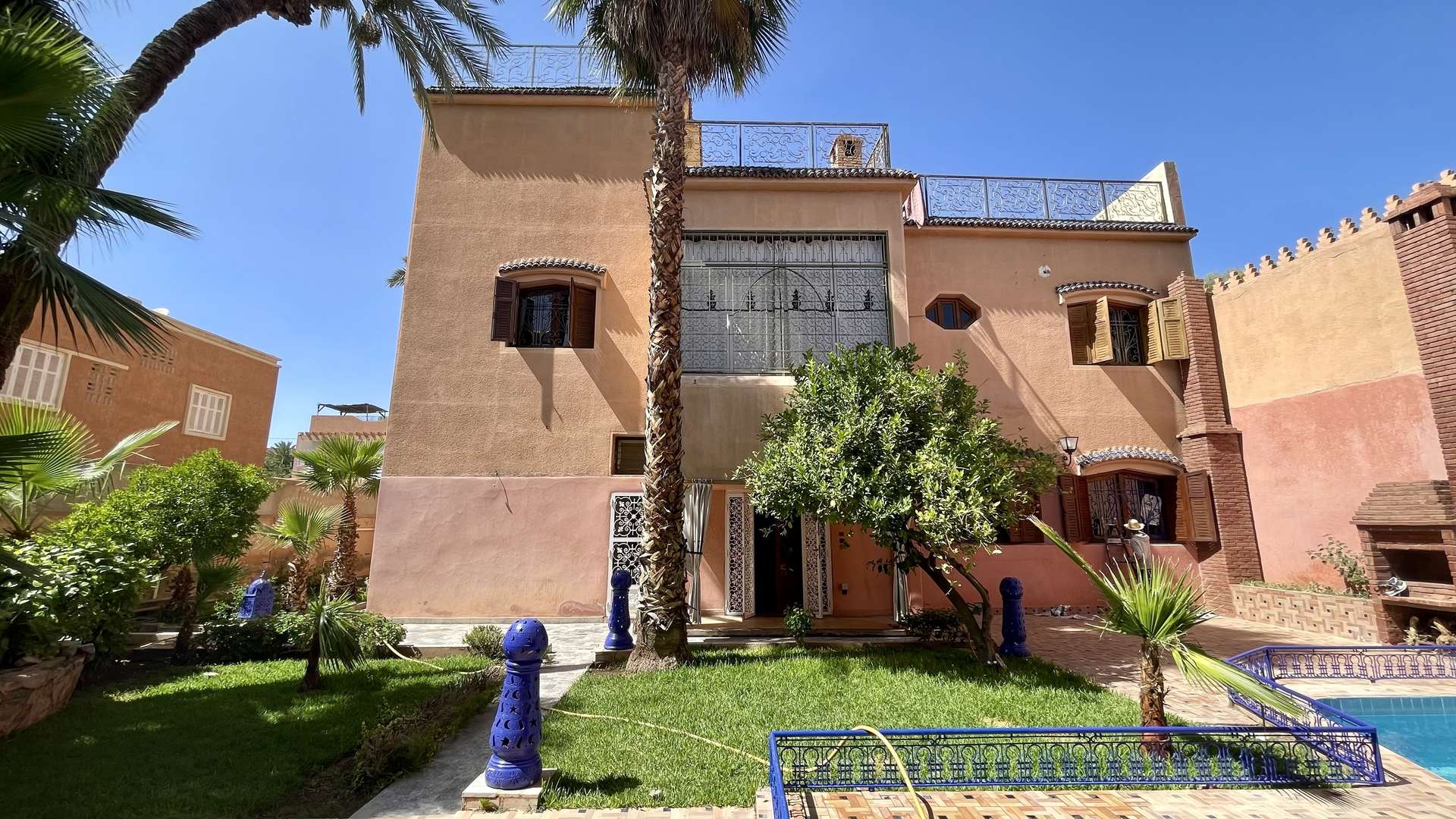 Vente,Villa,Très belle maison de ville avec piscine dans une rue très calme bien située dans le quartier de Semlalia ,Marrakech,Semlalia