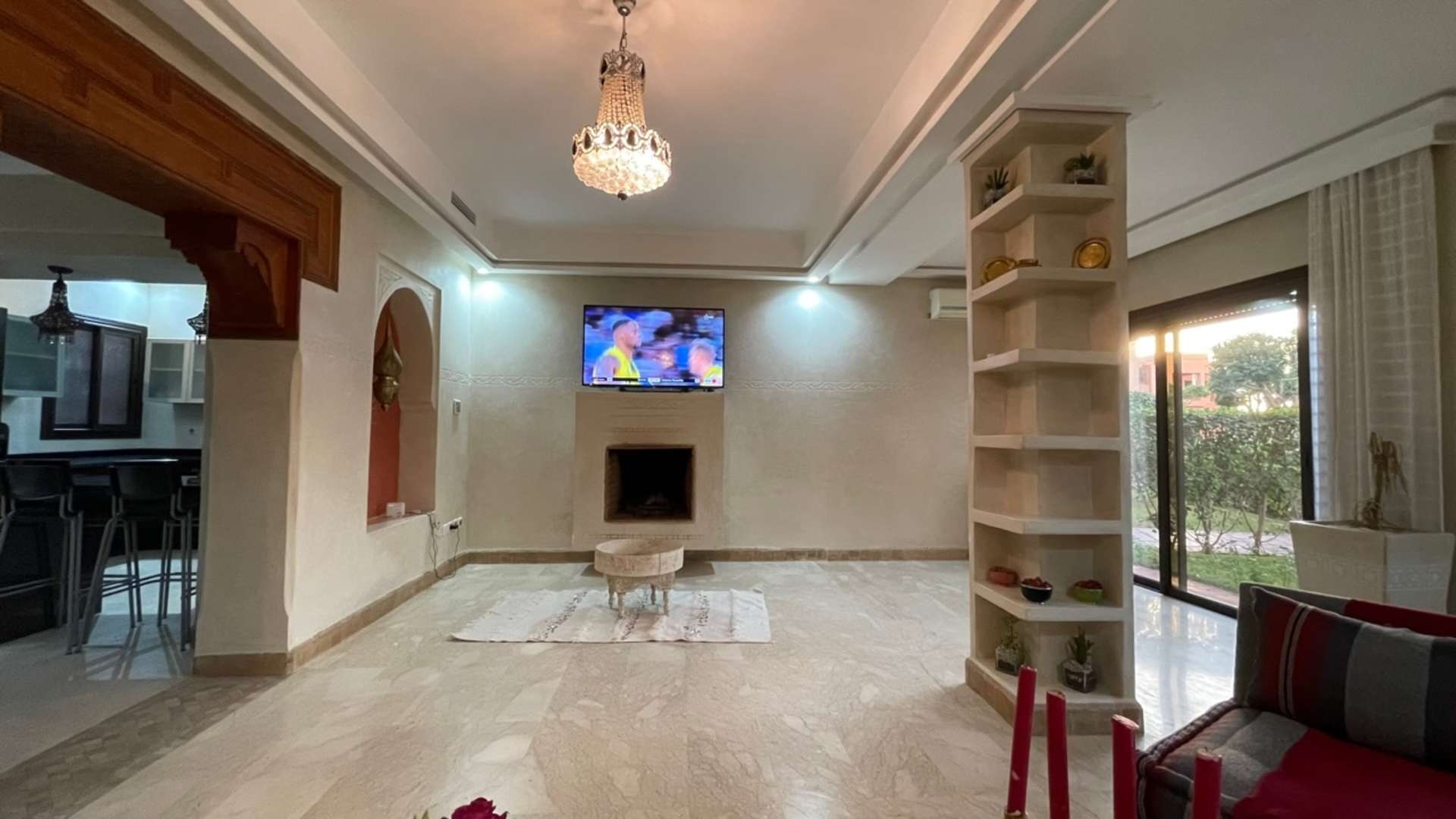 Location longue durée ,Appartement,Appartement 2ch salon en rez de jardin résidence sécurisée avec piscine ,Marrakech,Agdal