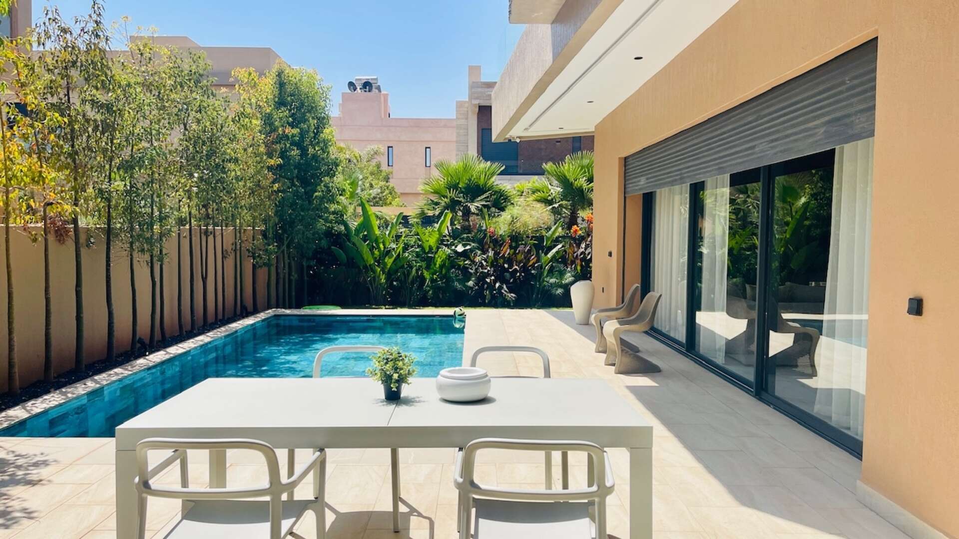 Location longue durée ,Villa,À louer en longue durée – Élégante villa contemporaine au cœur du Golf de Noria, Marrakech,Marrakech,Golf Noria