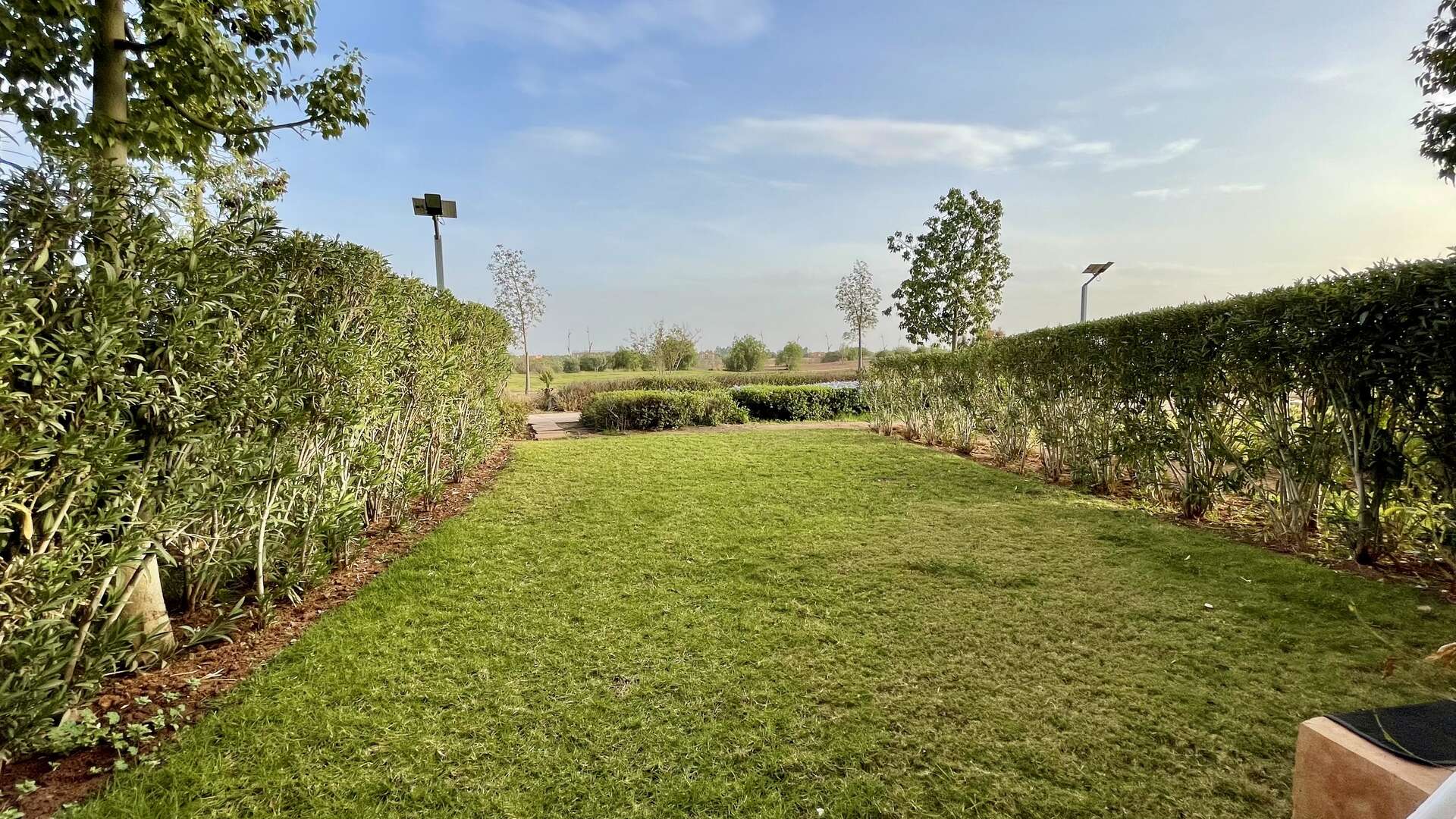 Location longue durée ,Appartement, À louer – Superbe appartement meublé en rez-de-jardin avec vue imprenable sur le golf et l’Atlas,Marrakech,Golf Prestigia