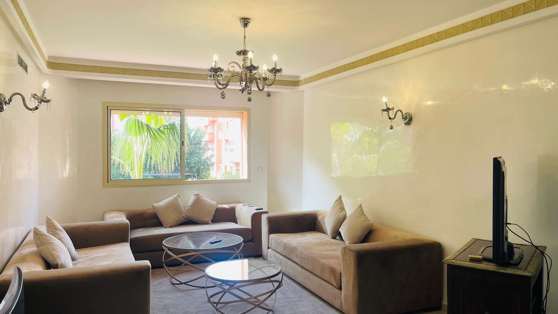 Location longue durée ,Appartement,À LOUER - Appartement T3 avec Vue Imprenable sur Piscine,Marrakech,Route Casablanca