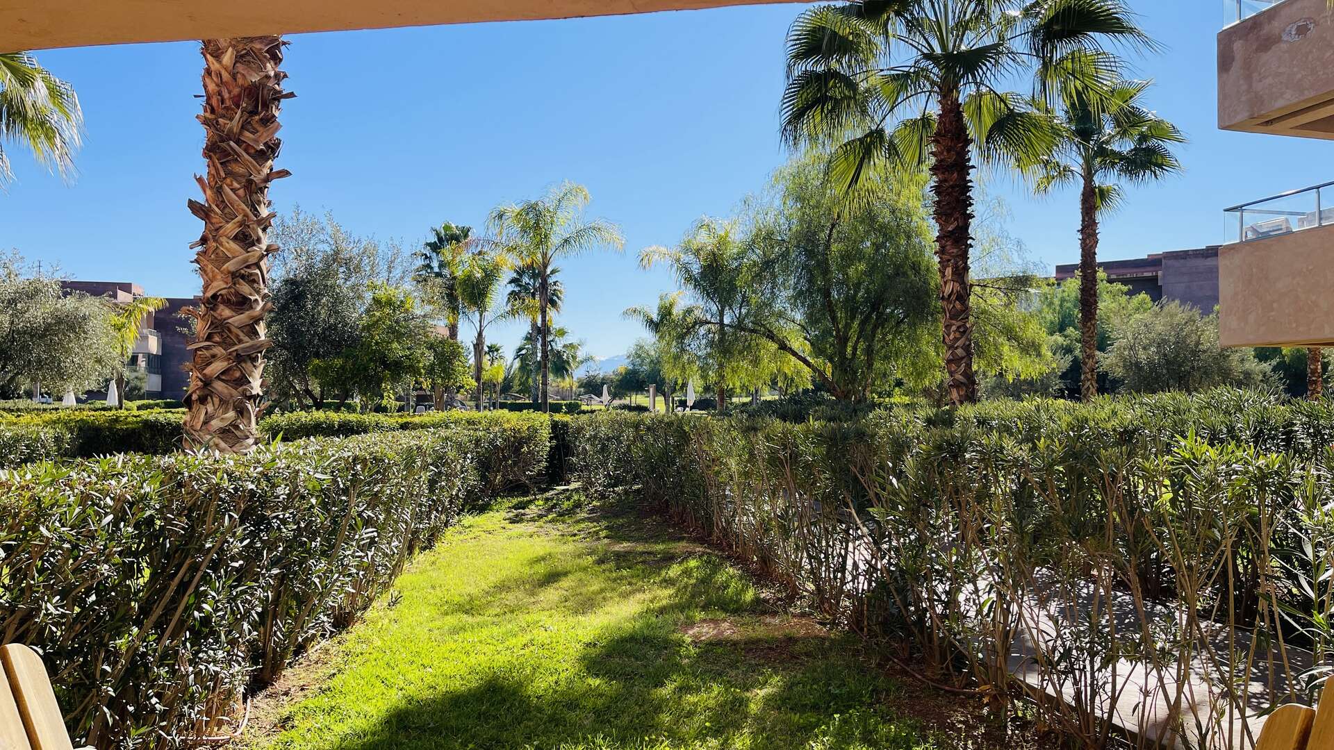 Location longue durée ,Appartement,À louer – Bel appartement en rez-de-jardin dans résidence privée avec piscine,Marrakech,Golf Prestigia