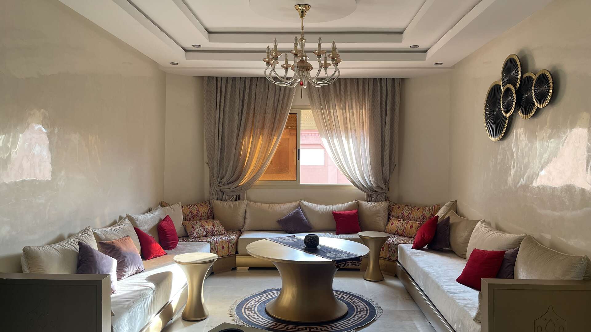 Location longue durée ,Appartement,Location appartement Marrakech longue durée – 2 chambres en résidence sécurisée avec piscine et parking,Marrakech,Route Casablanca