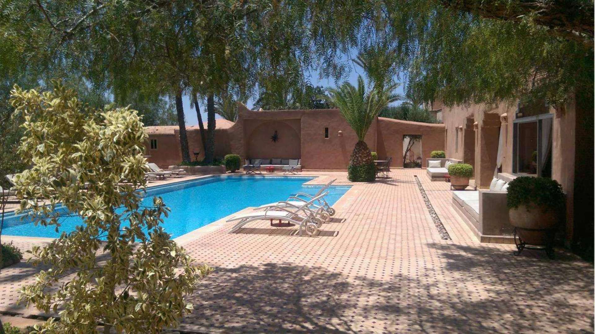 Location de vacances,Villa,Villa 10 chambres avec services hôteliers dans la Palmeraie de Marrakech ,Marrakech,Bab Atlas