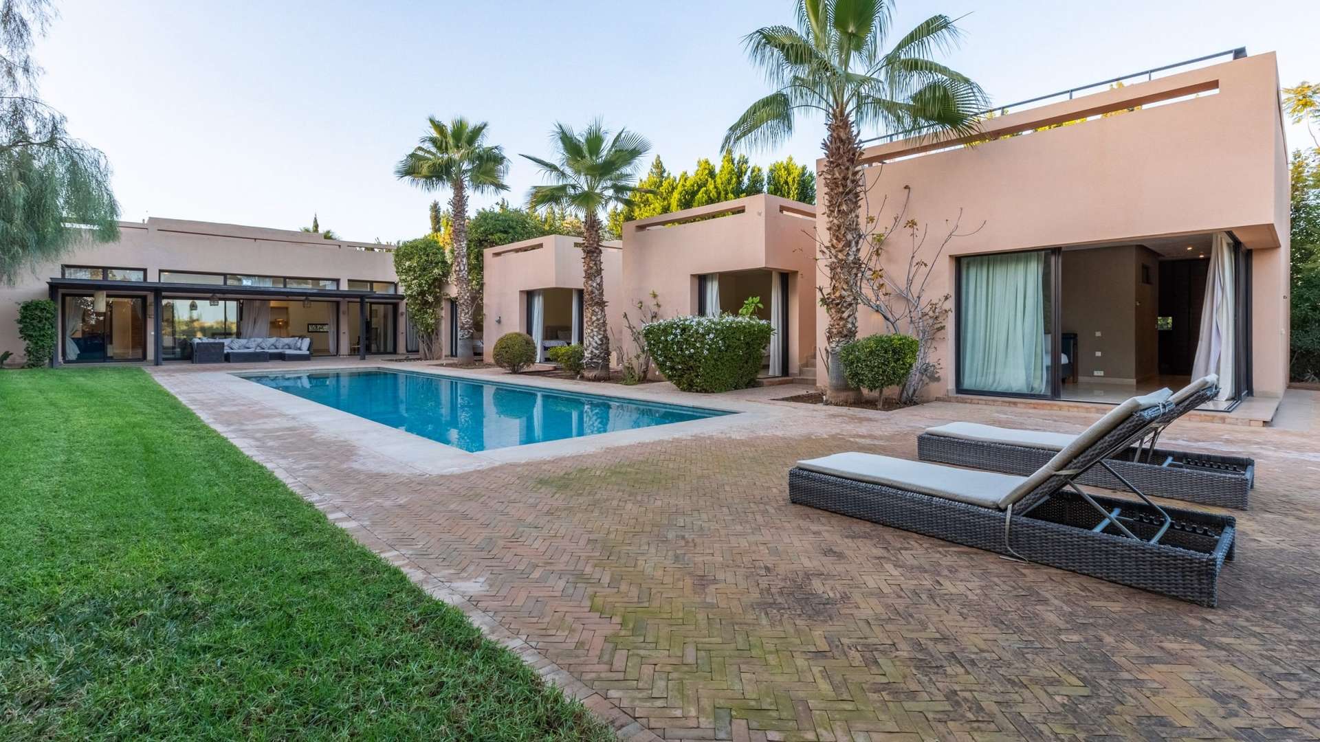 Vente,Villa,Villa de style contemporain de 4 chs en front de golf à Marrakech,Marrakech,Golf Al Maaden