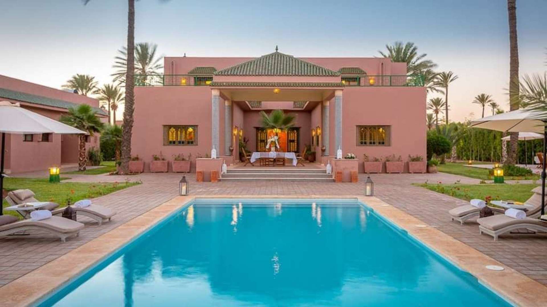Location de vacances,Villa,Villa de Prestige 7ch dans un domaine privé à la Palmeraie,Marrakech,Palmeraie