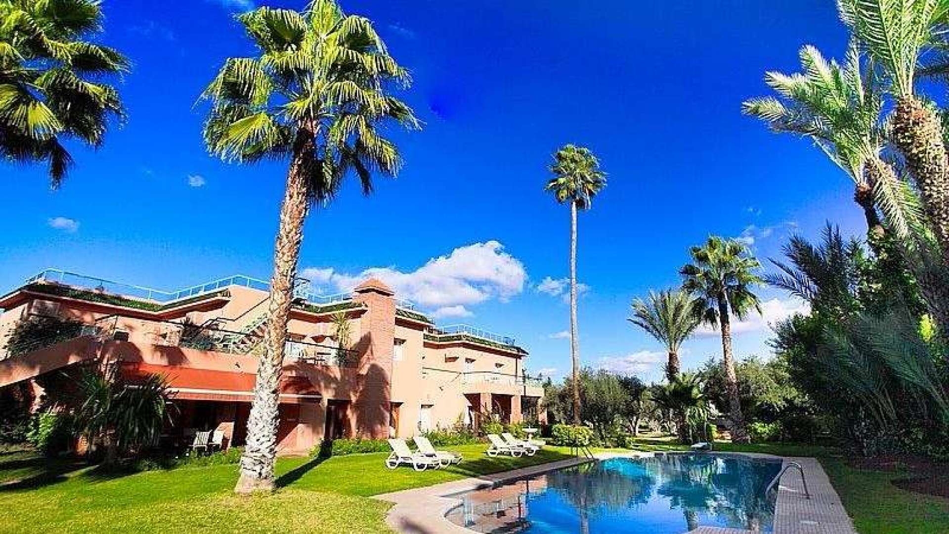 Location de vacances,Villa,Propriété de 18 chambres sur 1 hectare de jardin dans la Palmeraie,Marrakech,Palmeraie