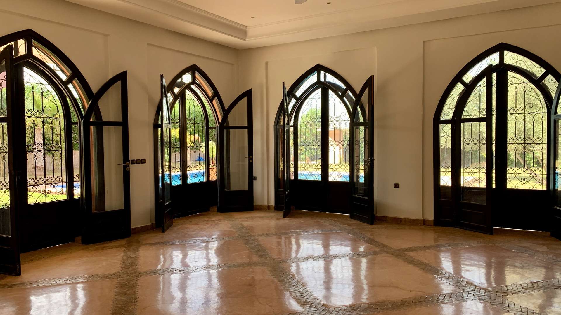 Location longue durée ,Villa,Villa 4 chambres vide avec piscine 1600m2 jardin,Marrakech,Route de Fès