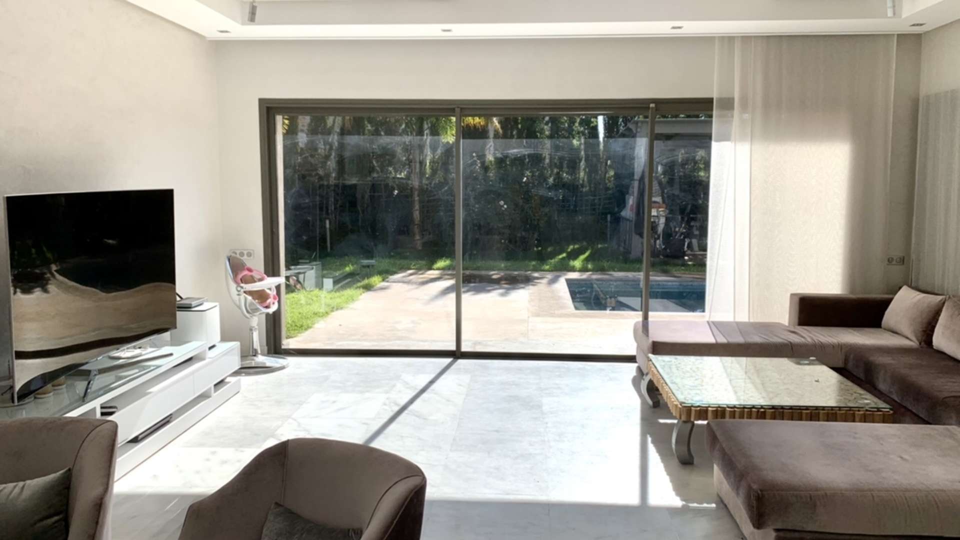 Vente,Villa,Villa de construction récente avec 4 suites piscine et jardin privés ,Marrakech,Golf Argan 