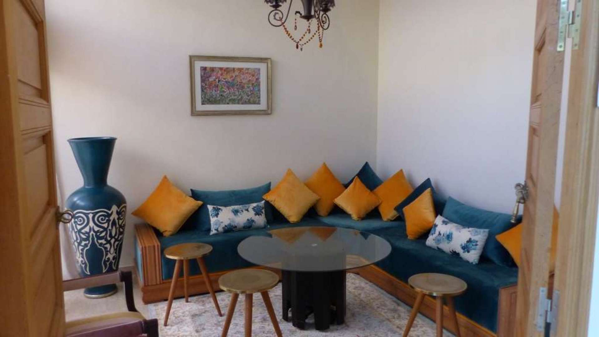 Location longue durée ,Villa,Villa de style contemporain de 4 chs en front de golf à Marrakech,Marrakech,Golf Al Maaden