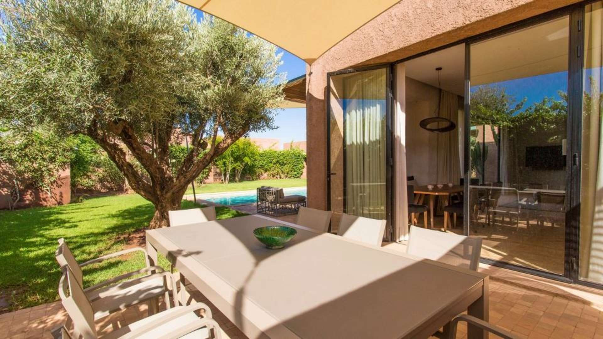 Location de vacances,Villa,Villa de luxe d’architecte de plain-pied pour 6 personnes. Domaine privé sécurisé avec services,Marrakech,Golf Royal Palm