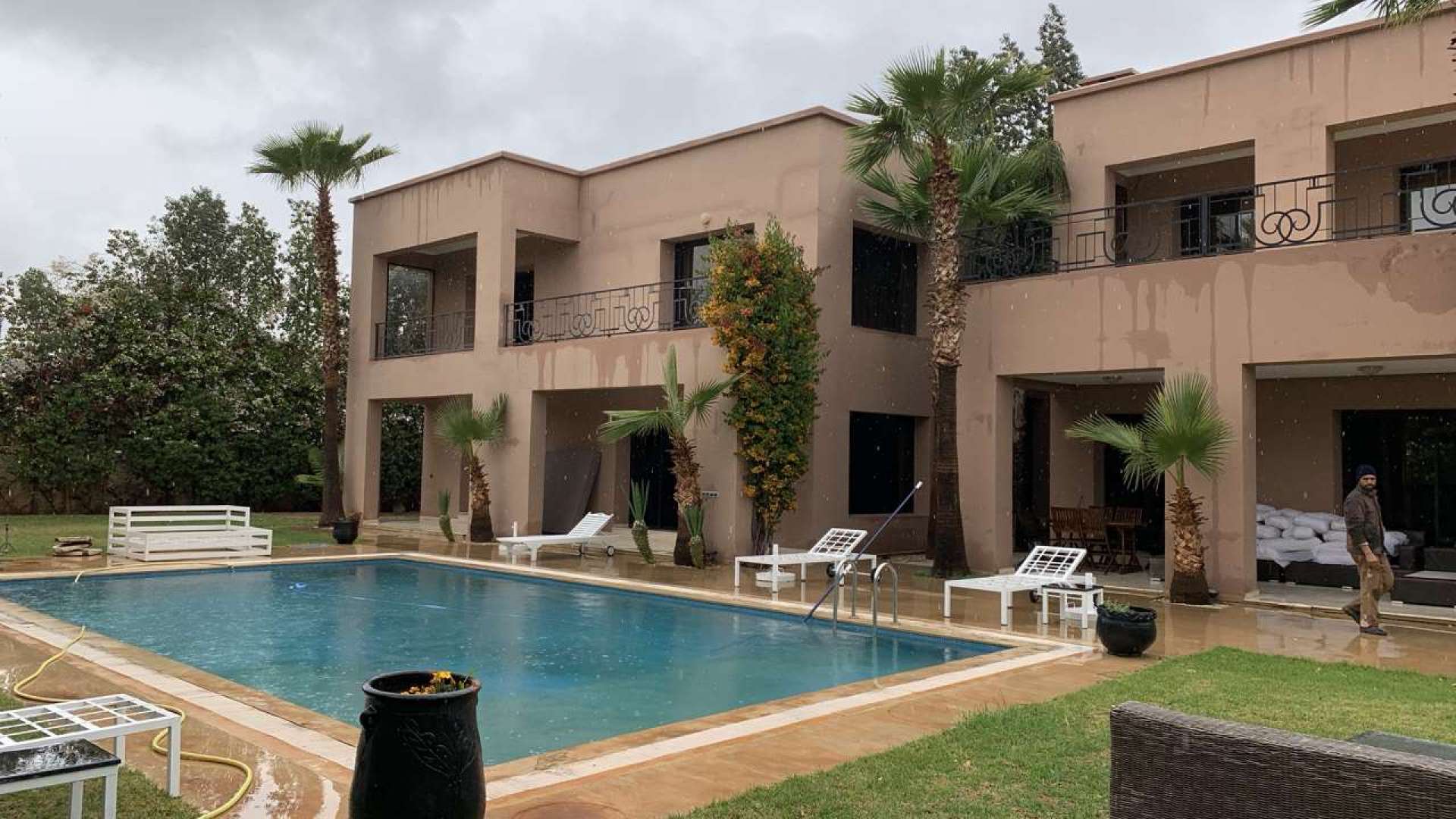 Location longue durée ,Villa,Magnifique villa meublée spacieuse de 5ch avec hammam et piscine dans le golf d'Amelkis,Marrakech,Amelkis Golf Resort
