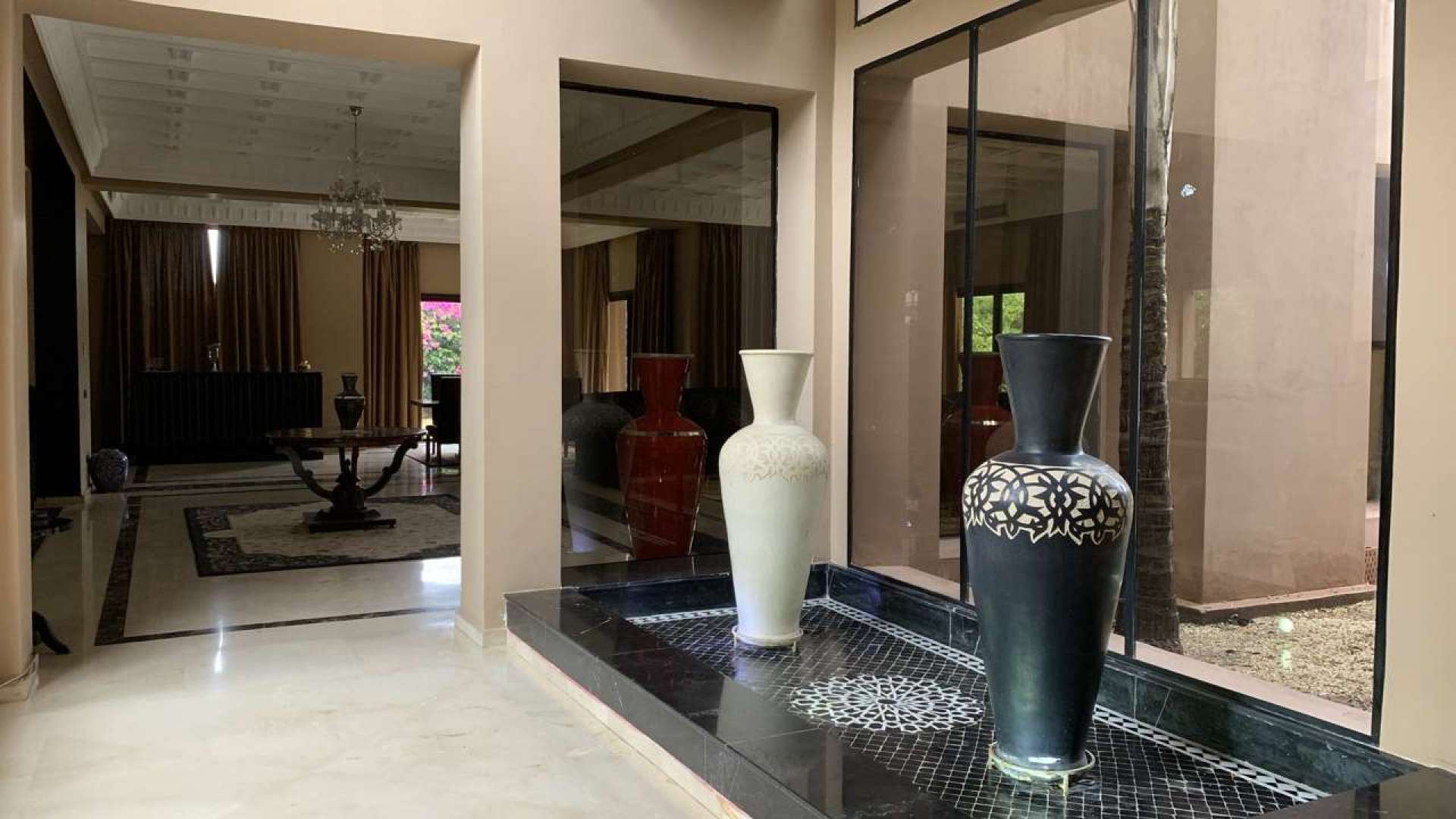 Location longue durée ,Villa,Magnifique villa meublée spacieuse de 5ch avec hammam et piscine dans le golf d'Amelkis,Marrakech,Amelkis Golf Resort