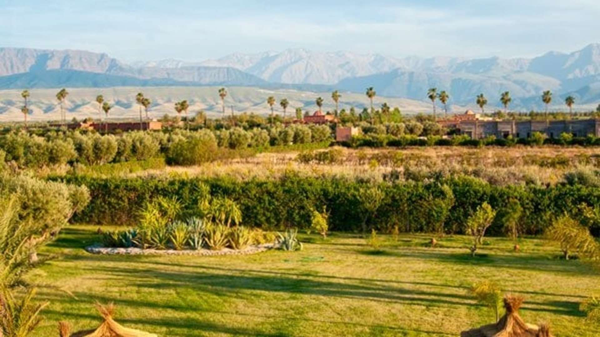 Location de vacances,Villa,Luxueuse villa d’environ 500 m², dans un parc privé d'1Ha avec piscine 8 personnes,Marrakech,Tamazouzte