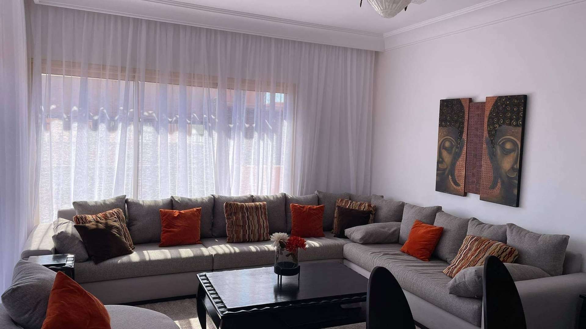 Location longue durée ,Appartement,Sublime Appartement Terrasse à l'Hivernage 3 Chambres Vue dégagée sur l'Atlas,Marrakech,Hivernage