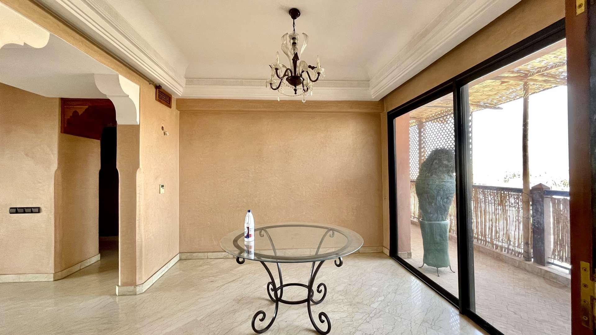 Location longue durée ,Appartement,Splendide appartement 175M2 avec 3 Terrasses. Vue dégagée. À proximité Majorelles,Marrakech,Majorelles