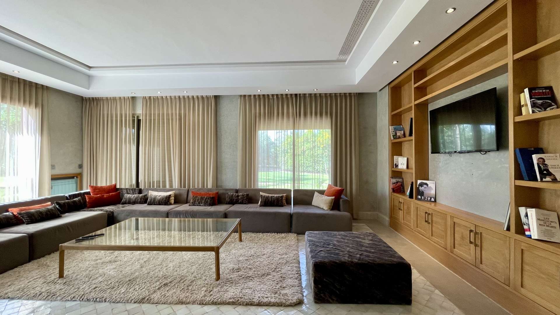 Location longue durée ,Villa,Villa meublée de 4 suites avec logement de personnel dans la Palmeraie de Marrakech,Marrakech,Palmeraie