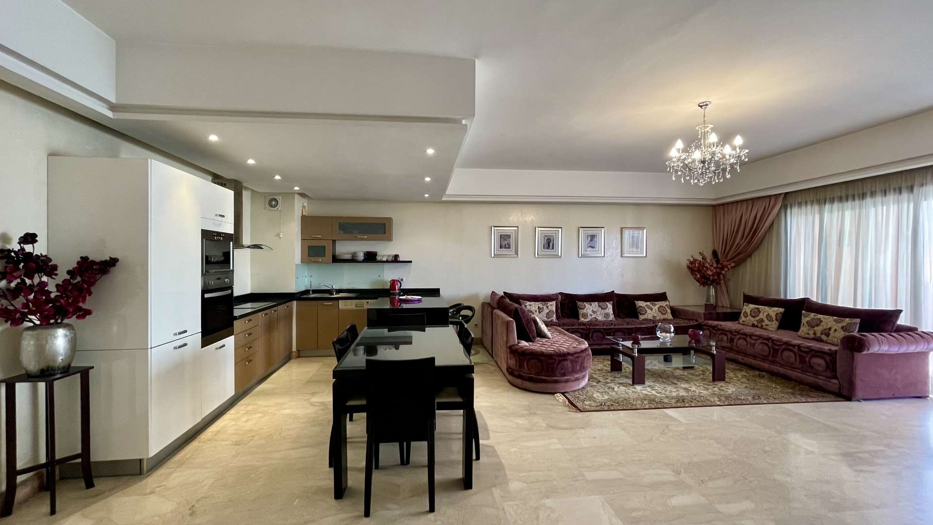 Location longue durée ,Appartement,Hivernage Résidence hors du commun: Appartement 3ch Salon Terrasse Vue imprenable sur l'Atlas,Marrakech,Hivernage