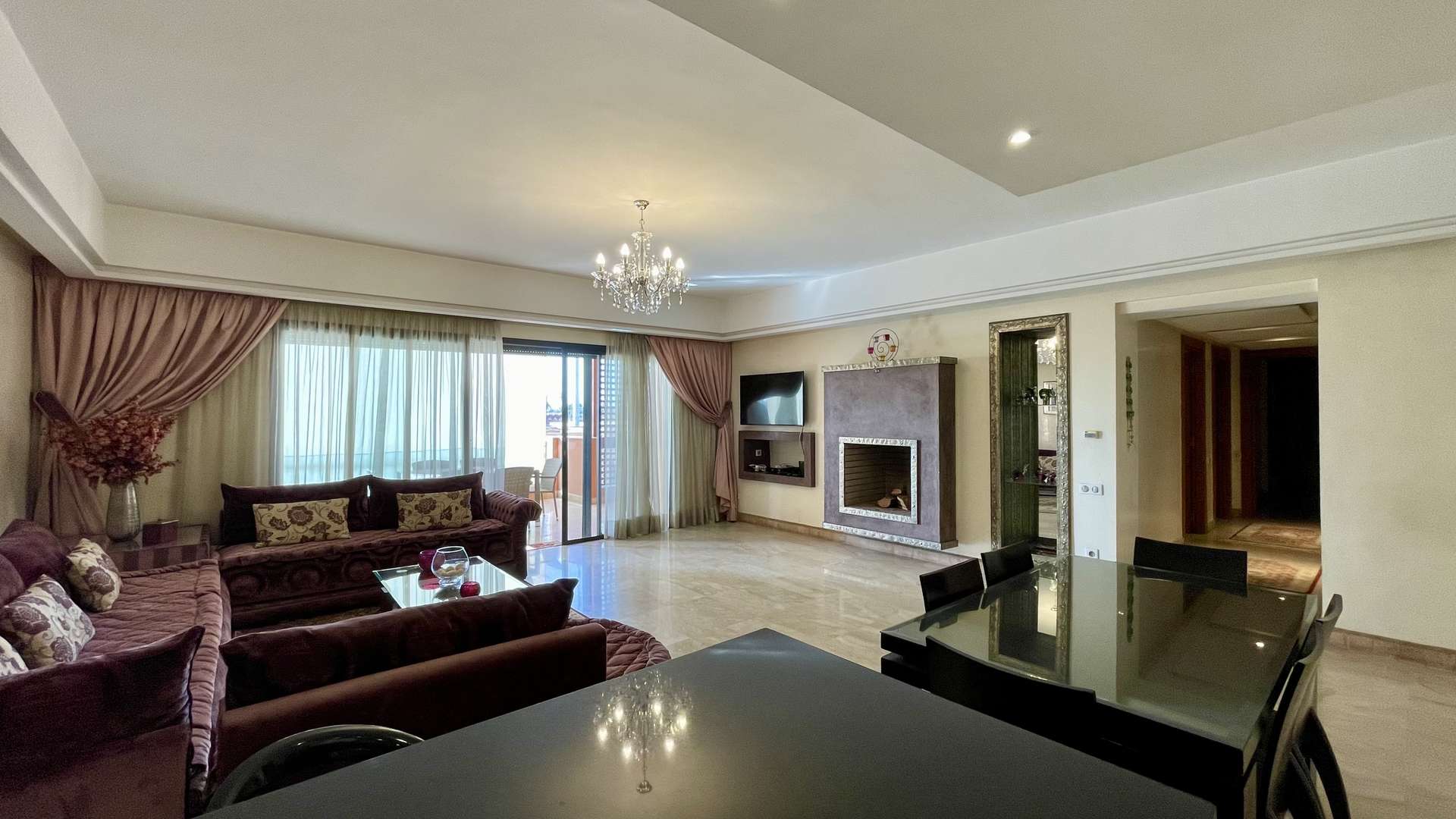 Location longue durée ,Appartement,Hivernage Résidence hors du commun: Appartement 3ch Salon Terrasse Vue imprenable sur l'Atlas,Marrakech,Hivernage