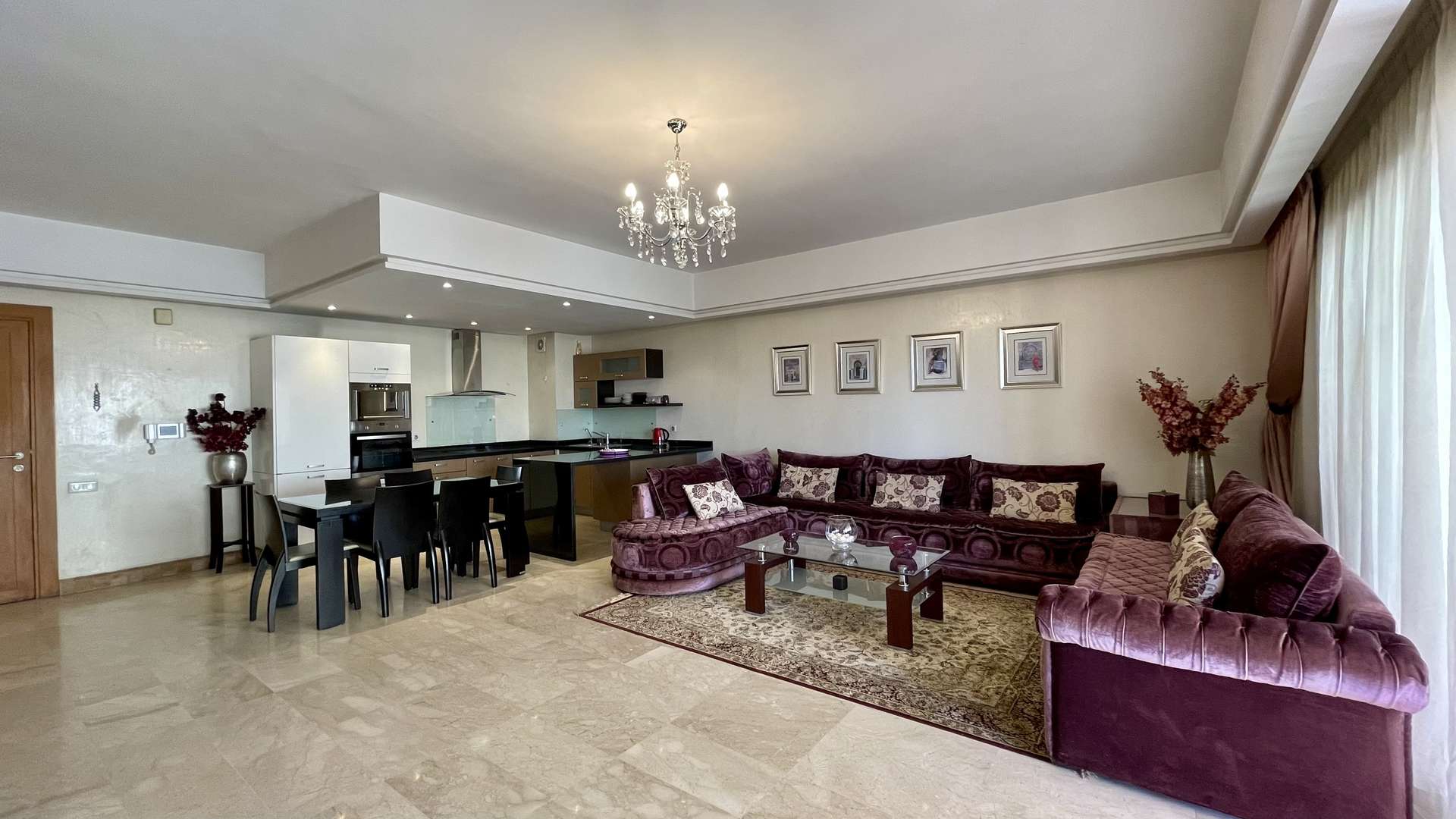 Location longue durée ,Appartement,Hivernage Résidence hors du commun: Appartement 3ch Salon Terrasse Vue imprenable sur l'Atlas,Marrakech,Hivernage