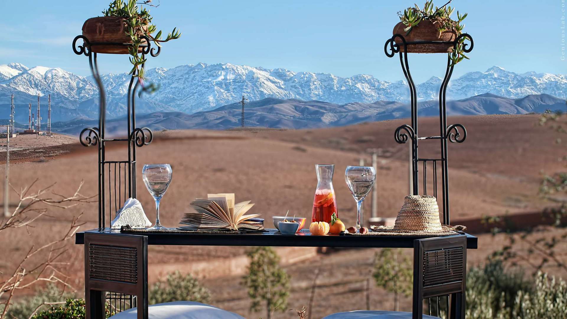 Location de vacances,Villa,Location maison d'hôtes 12 ch. avec services hôteliers ,Marrakech,Route Amizmiz