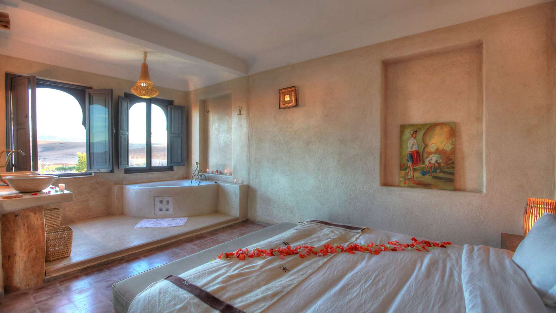 Location de vacances,Villa,Location maison d'hôtes 12 ch. avec services hôteliers ,Marrakech,Route Amizmiz