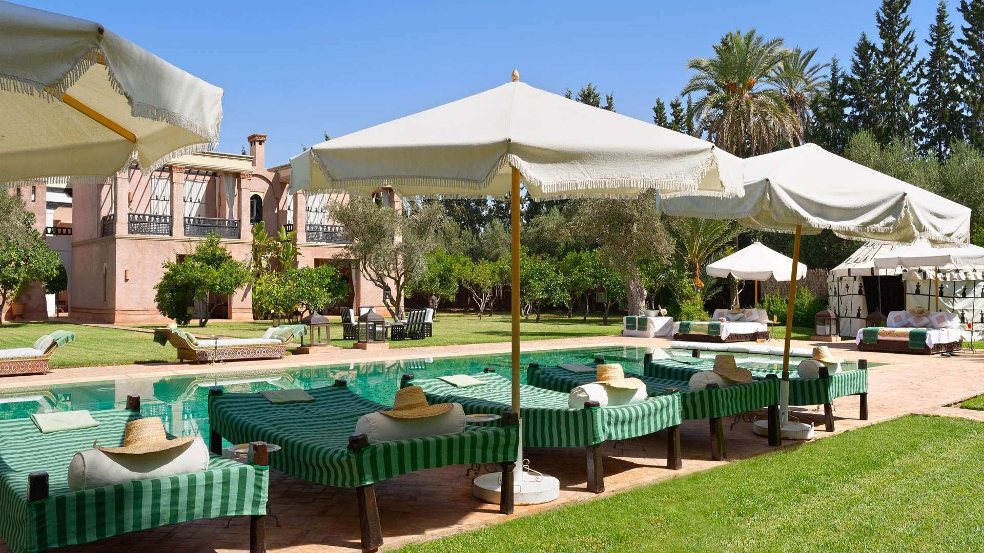 Location de vacances,Villa,Propriété privée de luxe avec 7 suites d’exception, services hôteliers, tennis, spa,…,Marrakech,Palmeraie