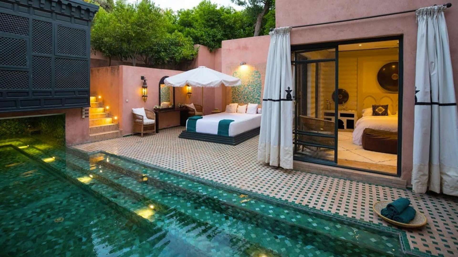 Location de vacances,Villa,Villa de luxe 2 ch dans la Palmeraie de Marrakech à la location court séjour au Maroc,Marrakech,Palmeraie