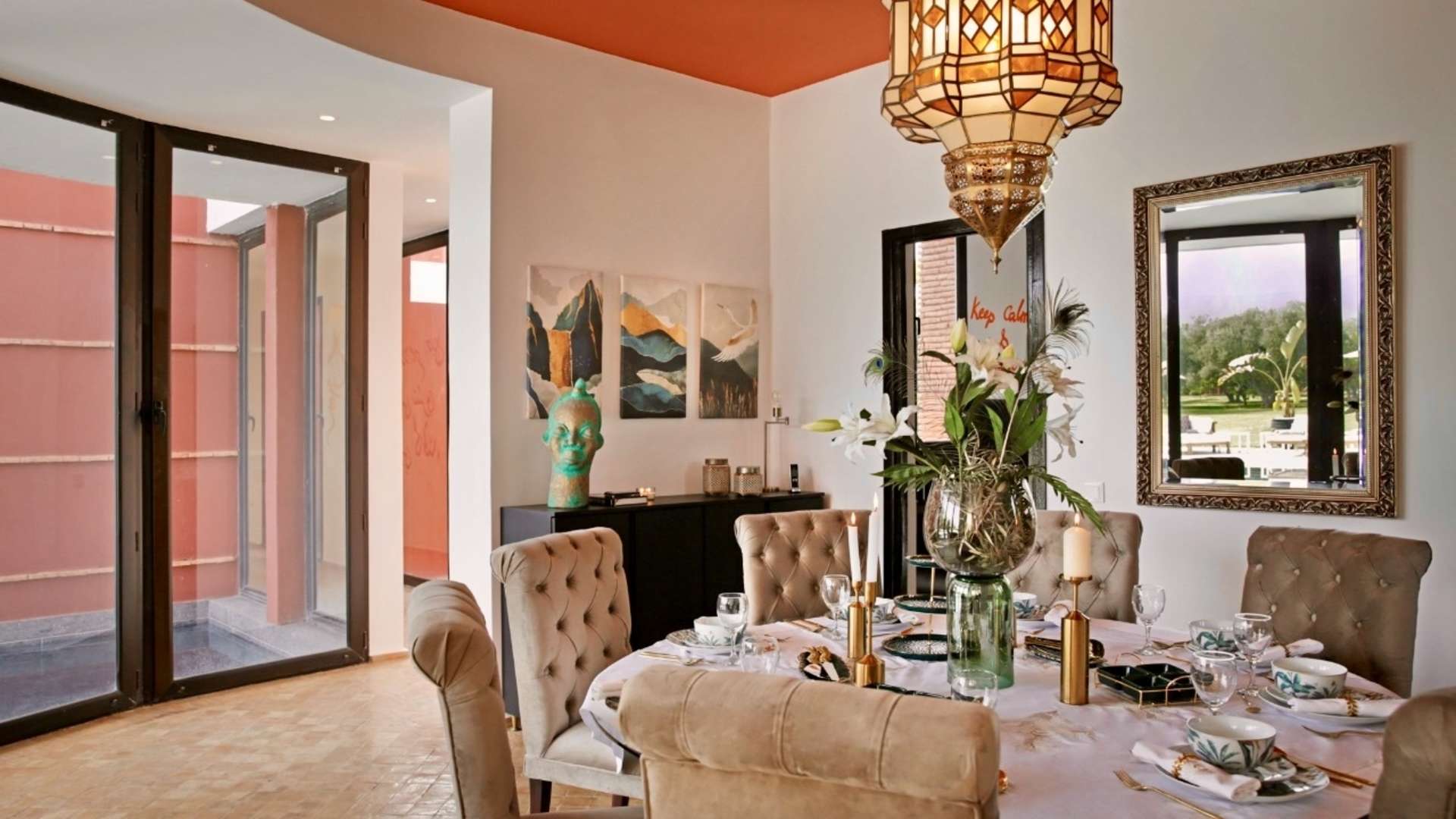 Location de vacances,Villa,Villa 4 chambres sur 5000M2 sur la route de l'ourika dans un domaine sécurisé,Marrakech,Route de l'Ourika