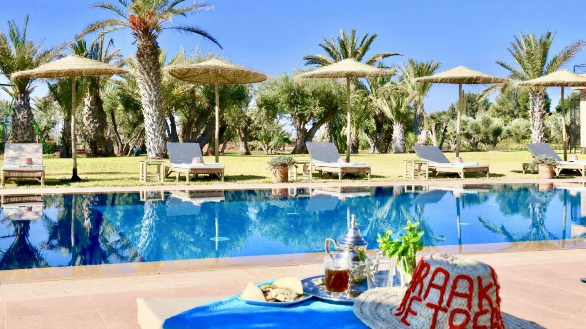 Location de vacances,Villa,Villa 6 chambres dans un domaine de 3 hectares de jardins verdoyants,Marrakech,Route de l'Ourika