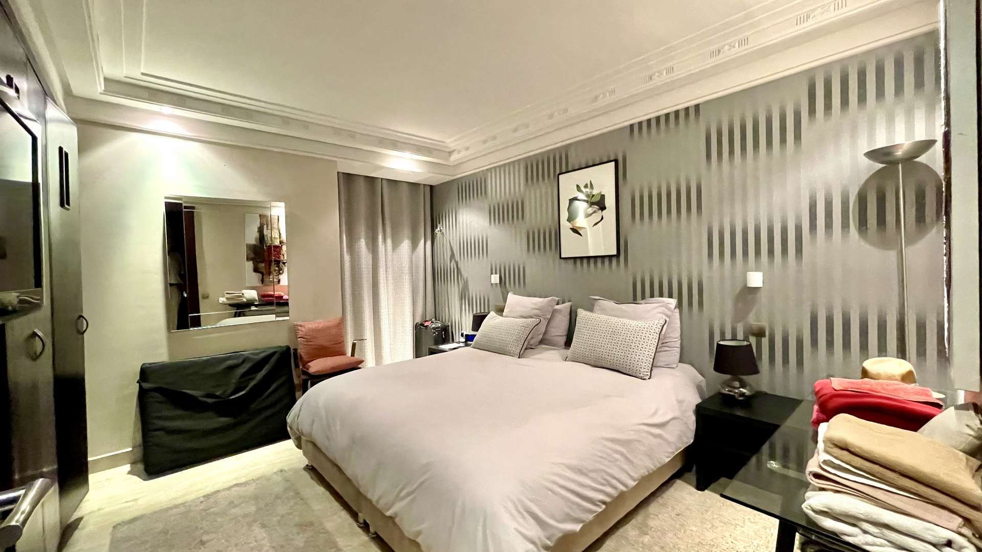 Location longue durée ,Appartement,Hivernage Centre Marrakech: Appartement de luxe 140M2 avec terrasse Résidence Très Haut Standing,Marrakech,Hivernage