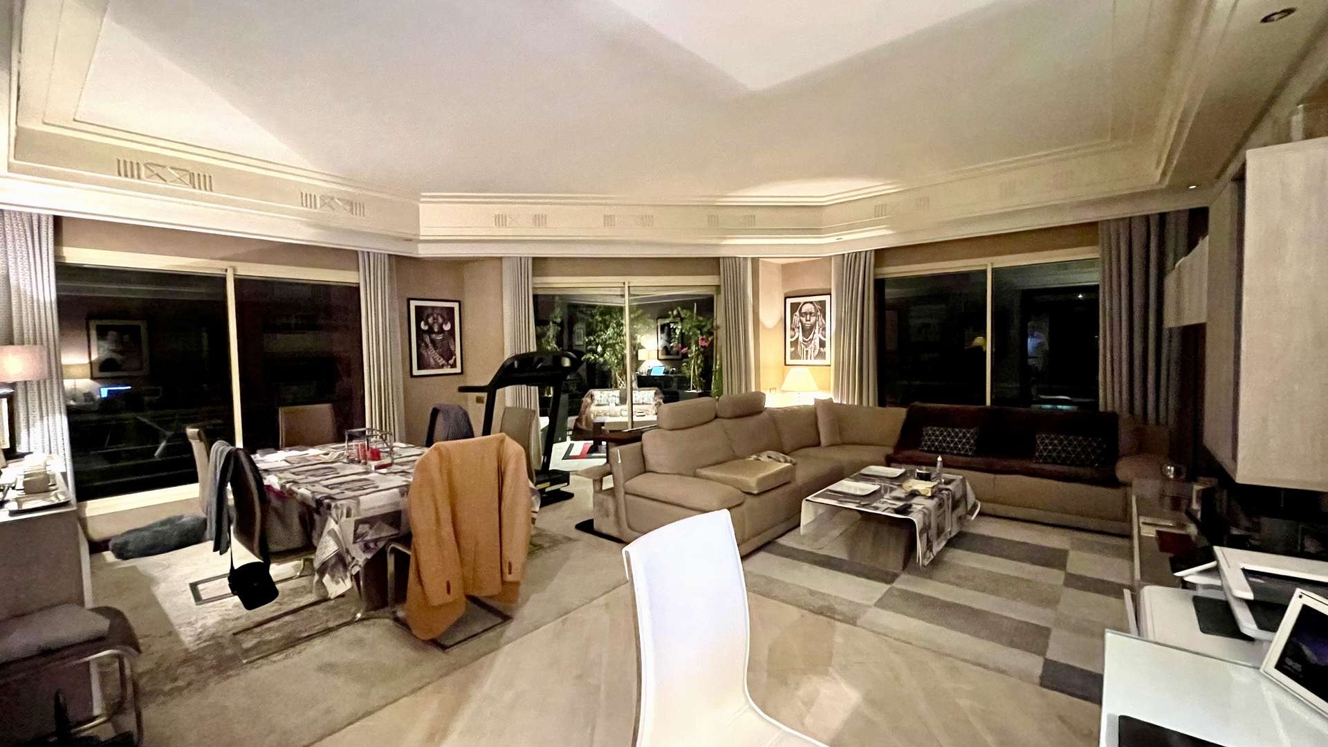 Location longue durée ,Appartement,Hivernage Centre Marrakech: Appartement de luxe 140M2 avec terrasse Résidence Très Haut Standing,Marrakech,Hivernage