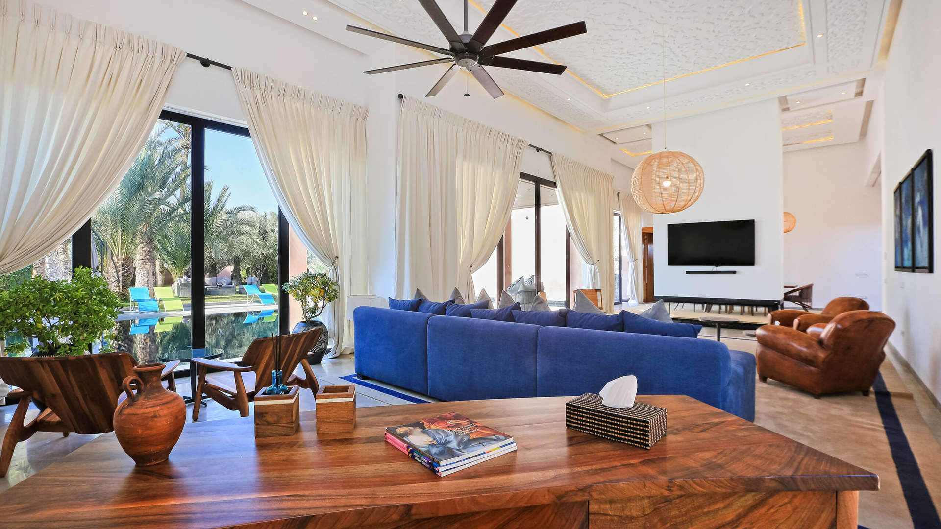 Location de vacances,Villa,Villa contemporaine privée pour 10 personnes située dans la palmeraie de Marrakech,Marrakech,Palmeraie